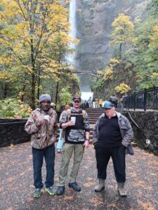 Breitung residents enjoying Multnomah Falls