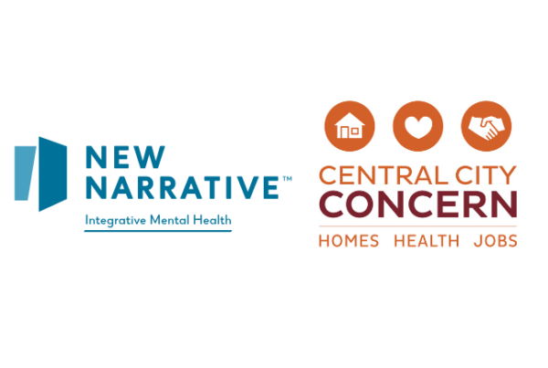 New Narrative and Central City Concern logos side by side