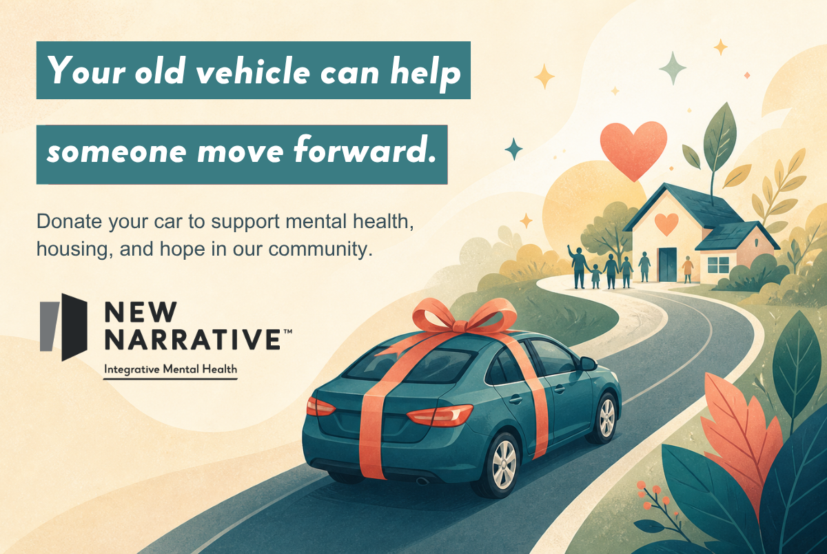 Your old vehicle can help someone move forward. Donate your car to support mental health, housing, and hope in our community.